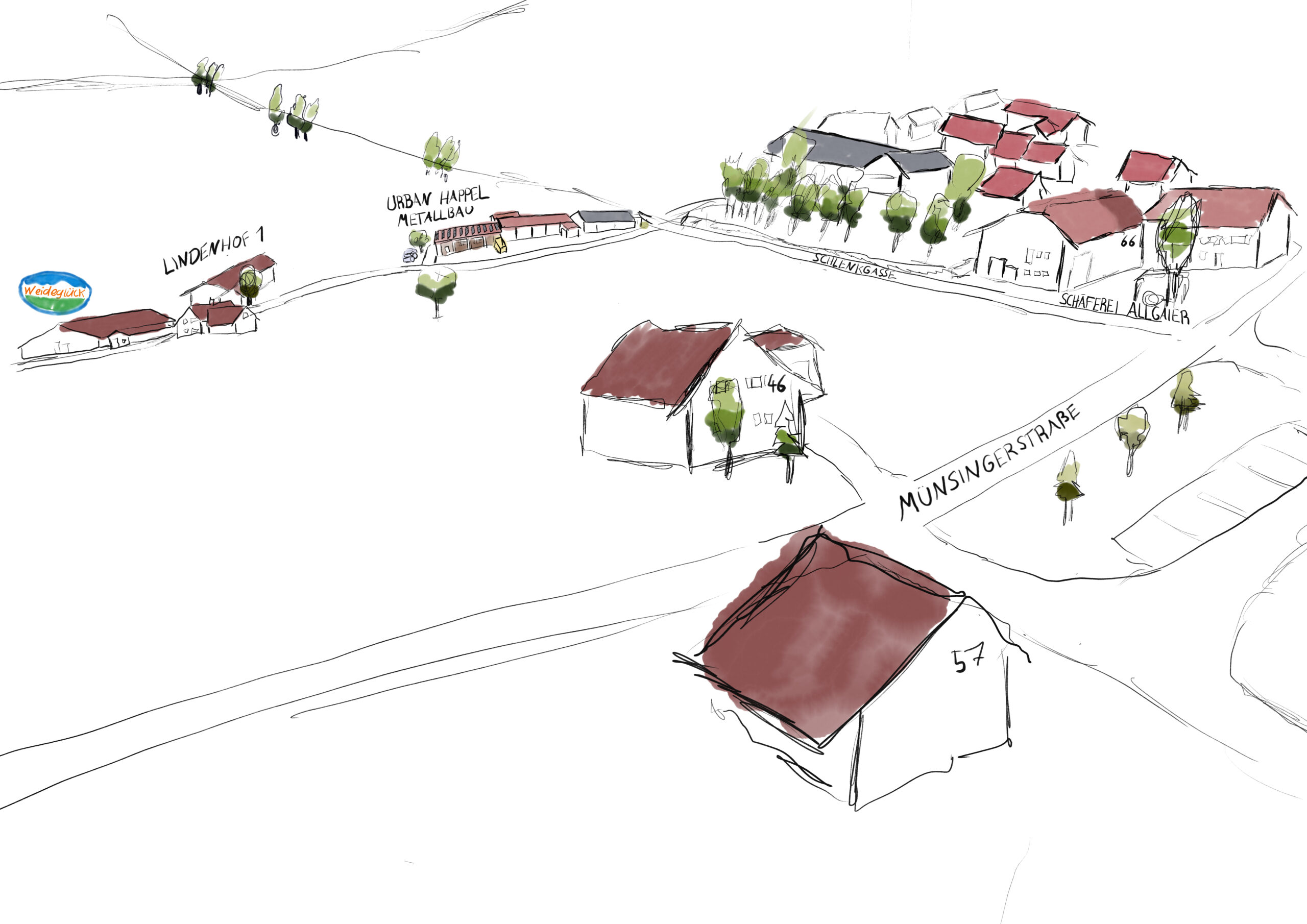 Darstellung Ort der Schlosserei Darstellung, Karte, Ort der Schlosserei Urban & happel GbR
